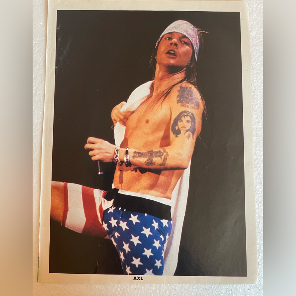 Guns N’ Roses Axl Rose pinup